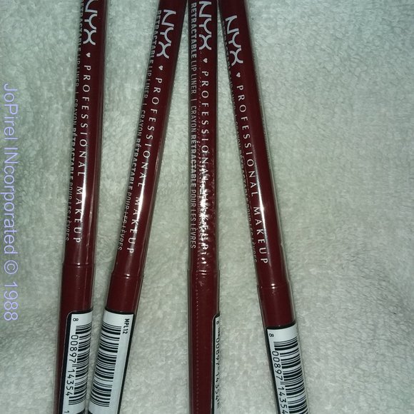 NYX PROFESSIONAL MAKEUP Mechanical Lip Liner 12 Dark Red Bundle (4) - Picture 1 of 2